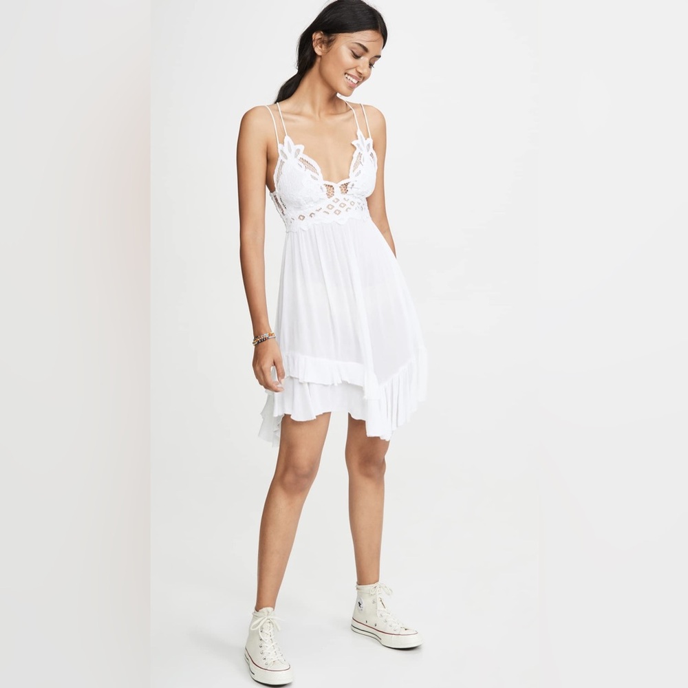 Free People Adella Slip Dress - White